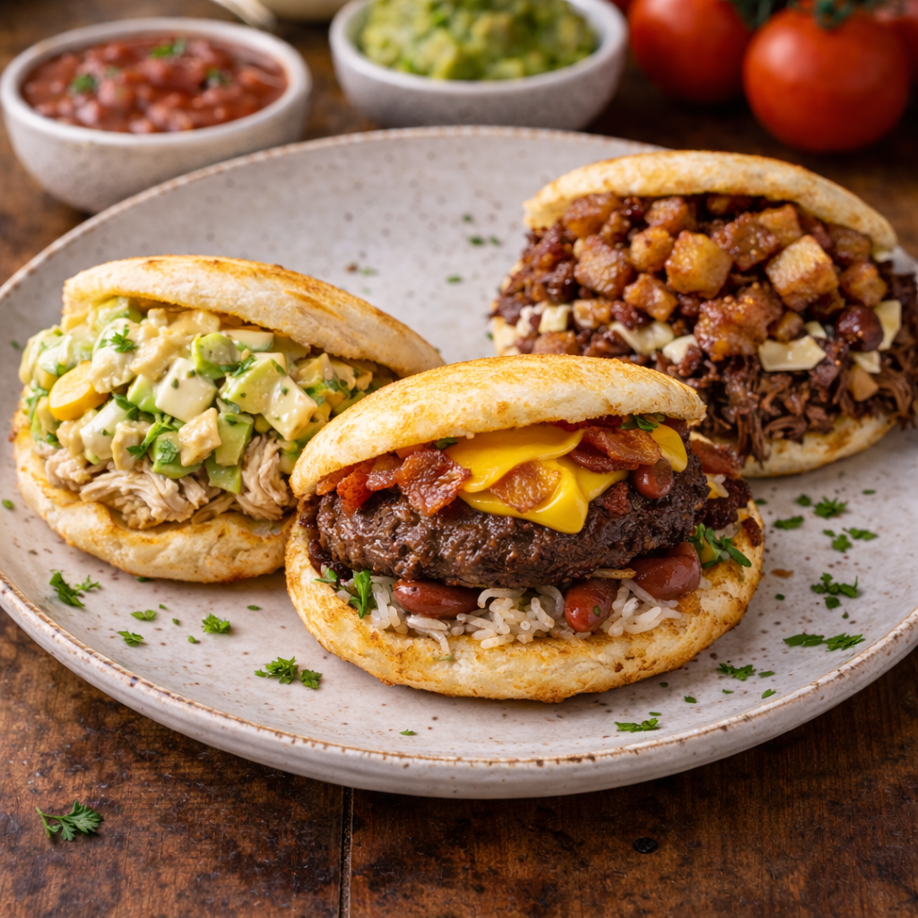 Arepas colombianas de El Palacio de las Arepas